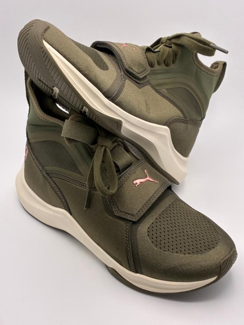 PUMA Phenom Ignite Olive Green Women's High Top Training Sneakers Shoe Size 6.5